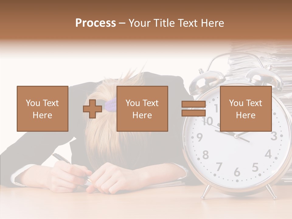 Work Late Person PowerPoint Template