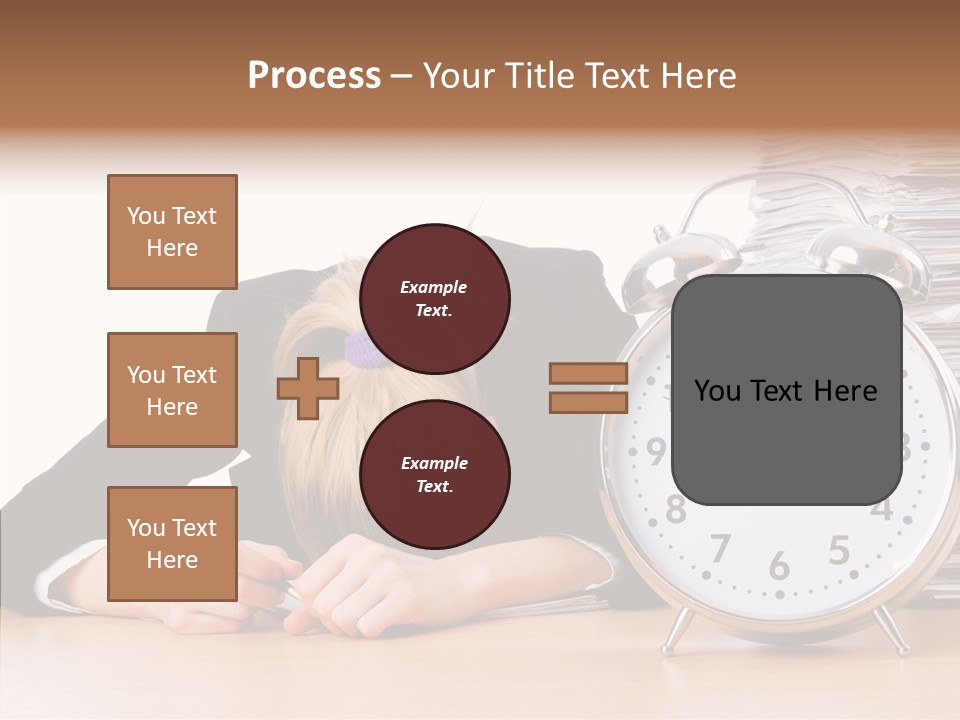 Work Late Person PowerPoint Template