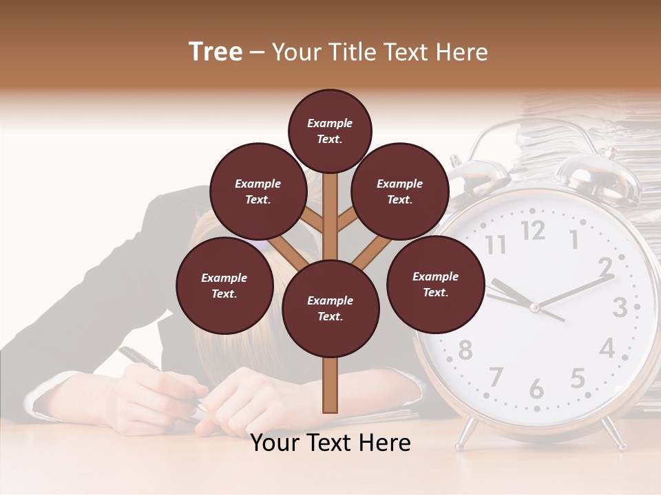 Work Late Person PowerPoint Template