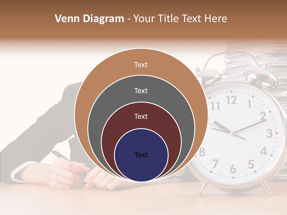 Work Late Person PowerPoint Template
