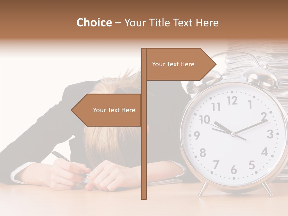 Work Late Person PowerPoint Template