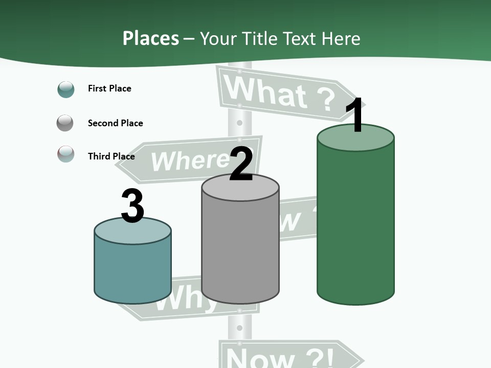 Problem Strategy Road PowerPoint Template