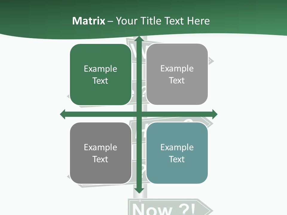 Problem Strategy Road PowerPoint Template
