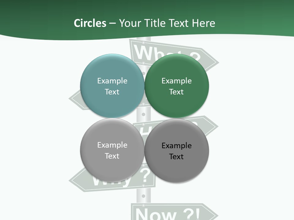 Problem Strategy Road PowerPoint Template