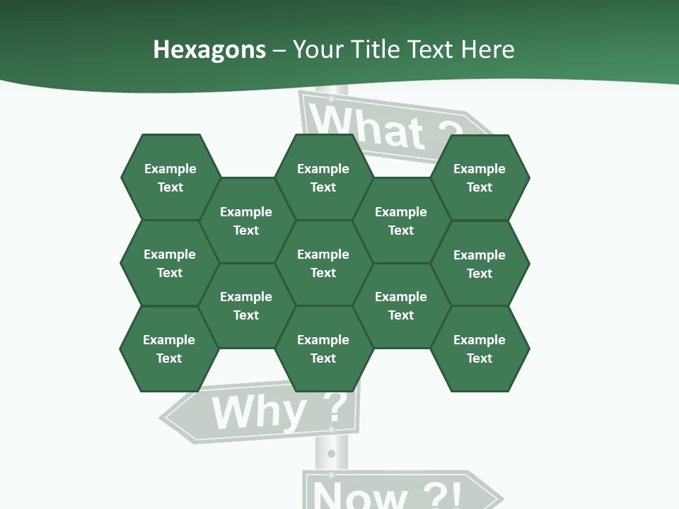 Problem Strategy Road PowerPoint Template