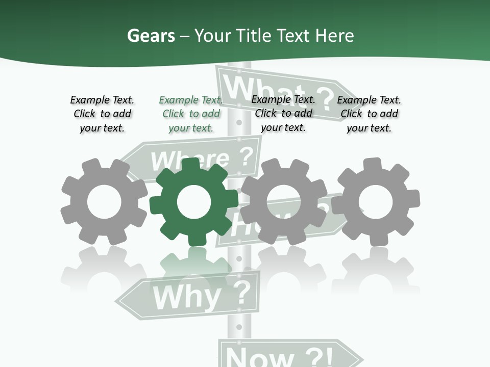 Problem Strategy Road PowerPoint Template