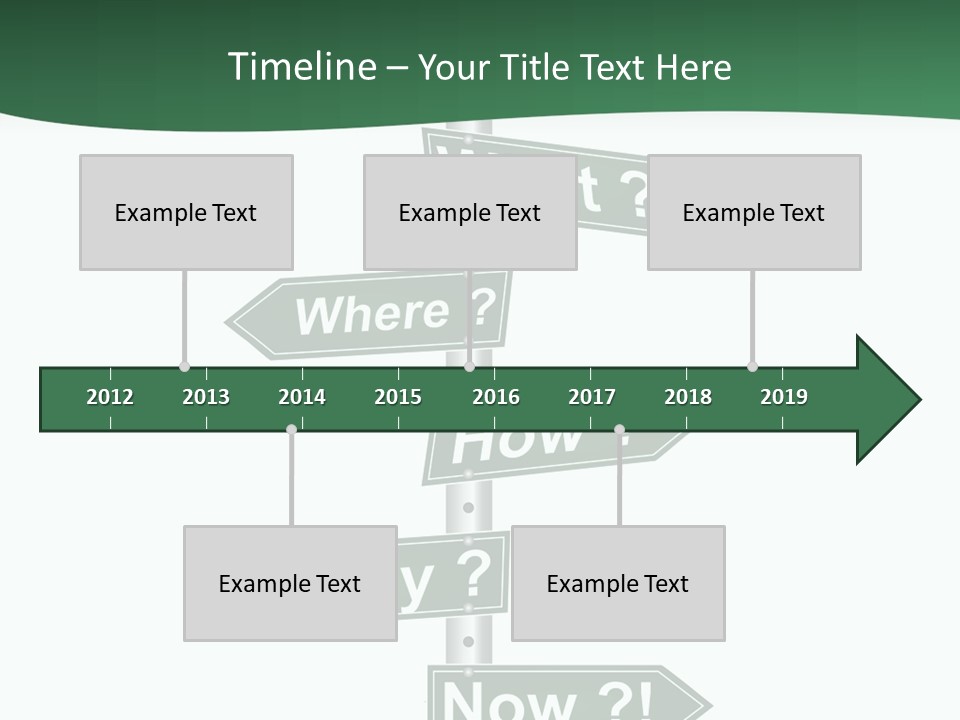 Problem Strategy Road PowerPoint Template