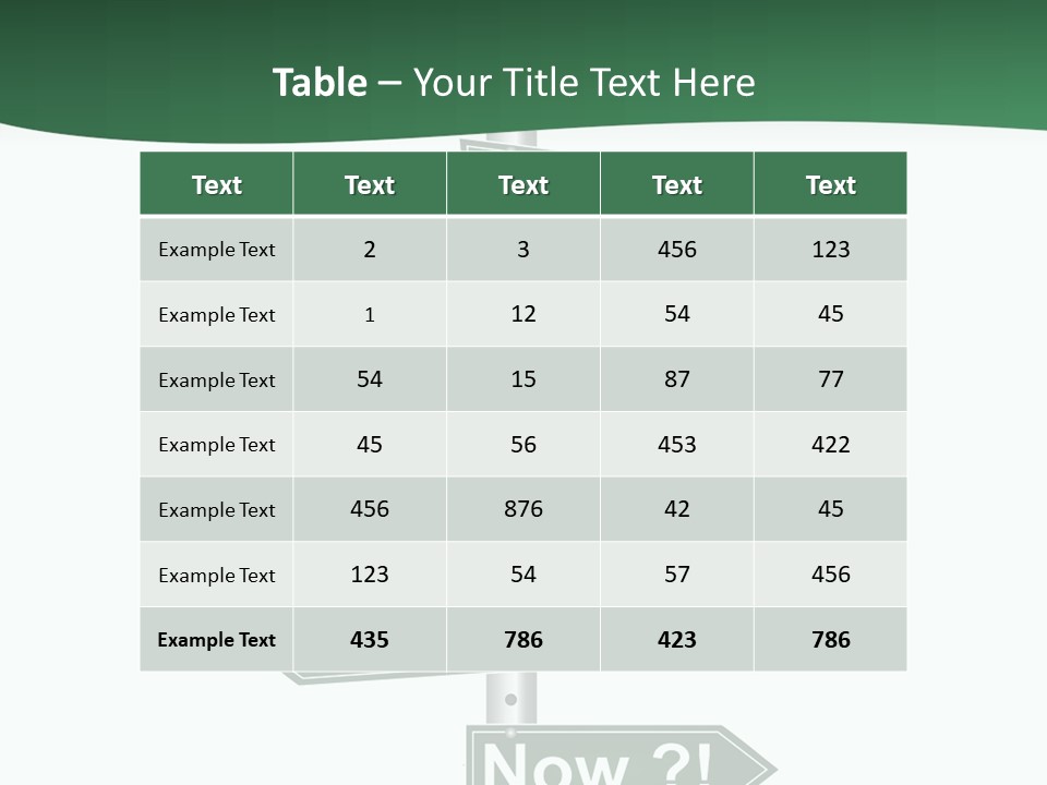 Problem Strategy Road PowerPoint Template