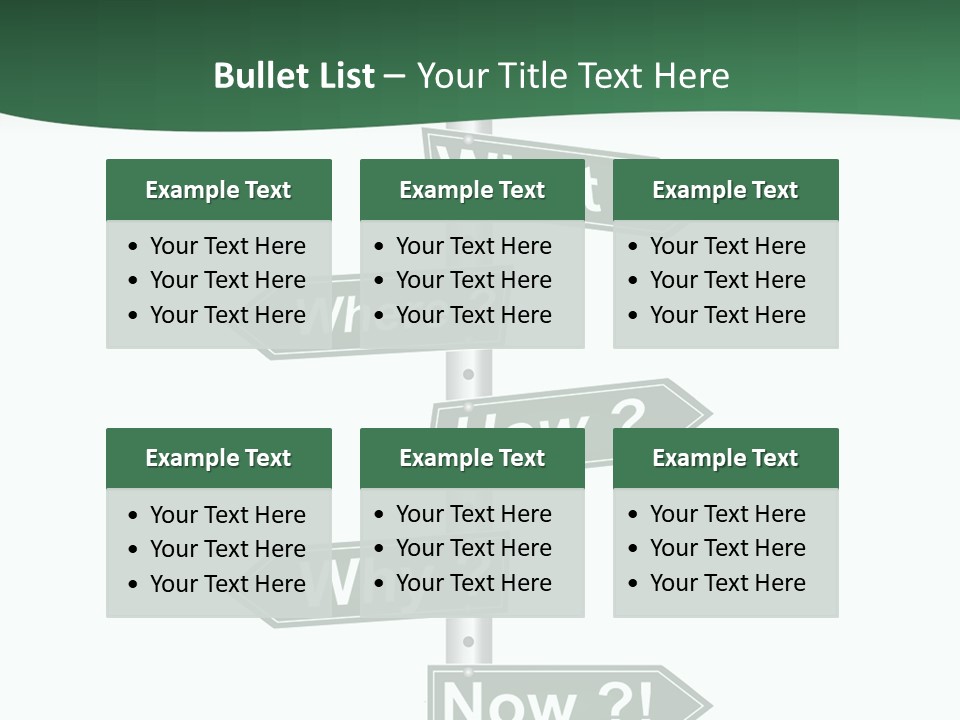 Problem Strategy Road PowerPoint Template