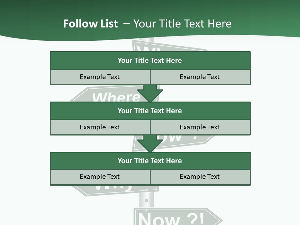 Problem Strategy Road PowerPoint Template