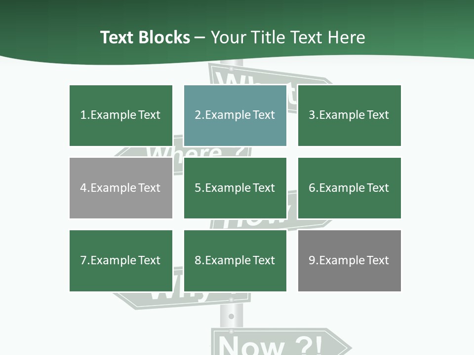 Problem Strategy Road PowerPoint Template