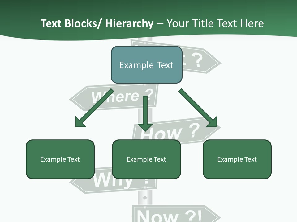 Problem Strategy Road PowerPoint Template