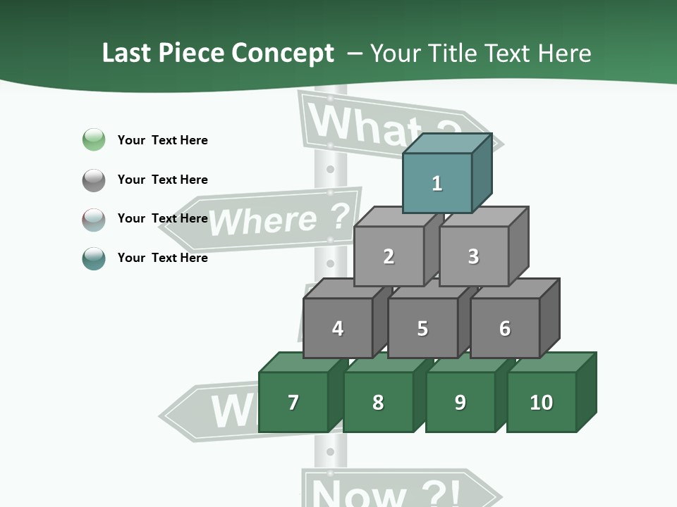 Problem Strategy Road PowerPoint Template