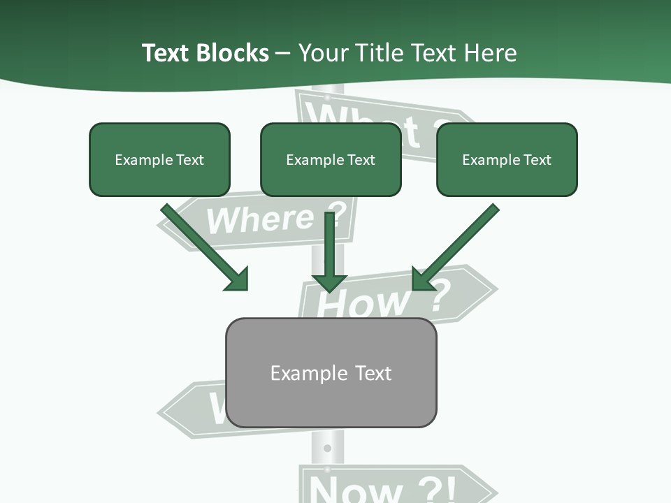 Problem Strategy Road PowerPoint Template