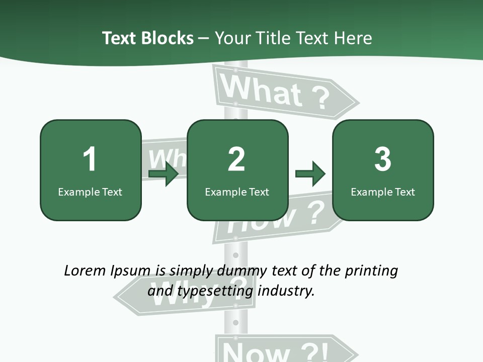 Problem Strategy Road PowerPoint Template
