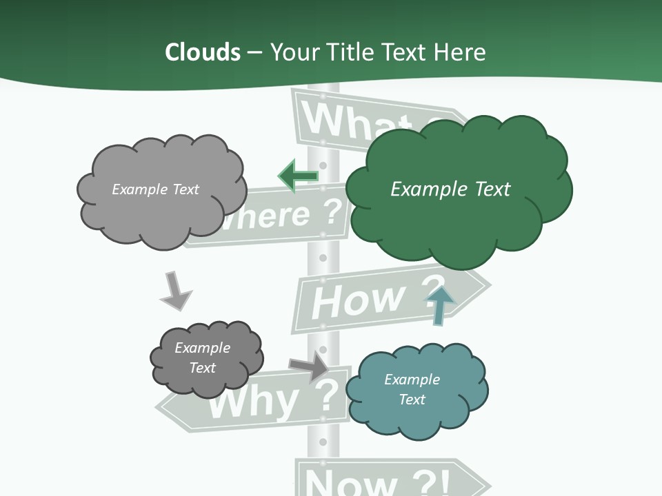 Problem Strategy Road PowerPoint Template