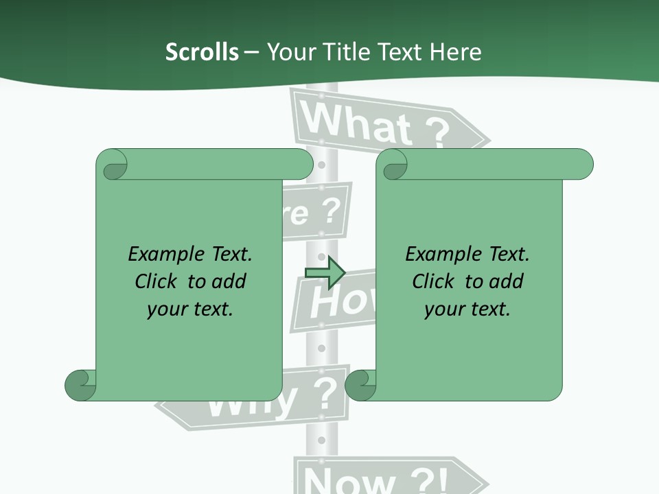 Problem Strategy Road PowerPoint Template