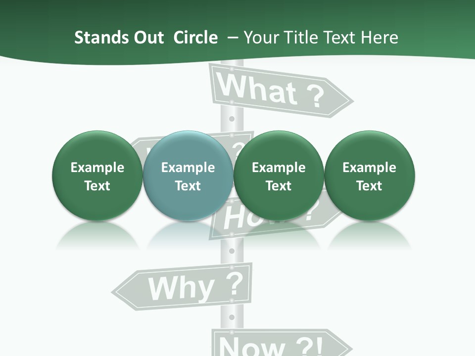 Problem Strategy Road PowerPoint Template