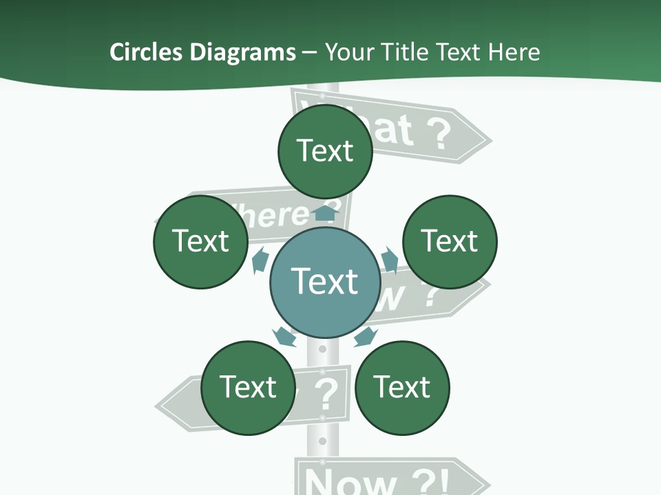 Problem Strategy Road PowerPoint Template