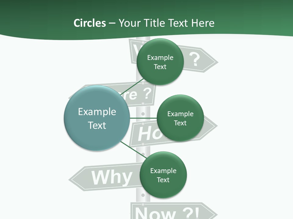 Problem Strategy Road PowerPoint Template