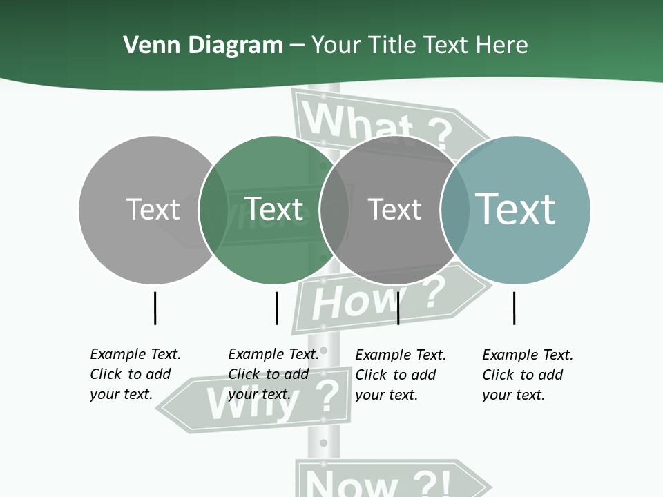 Problem Strategy Road PowerPoint Template