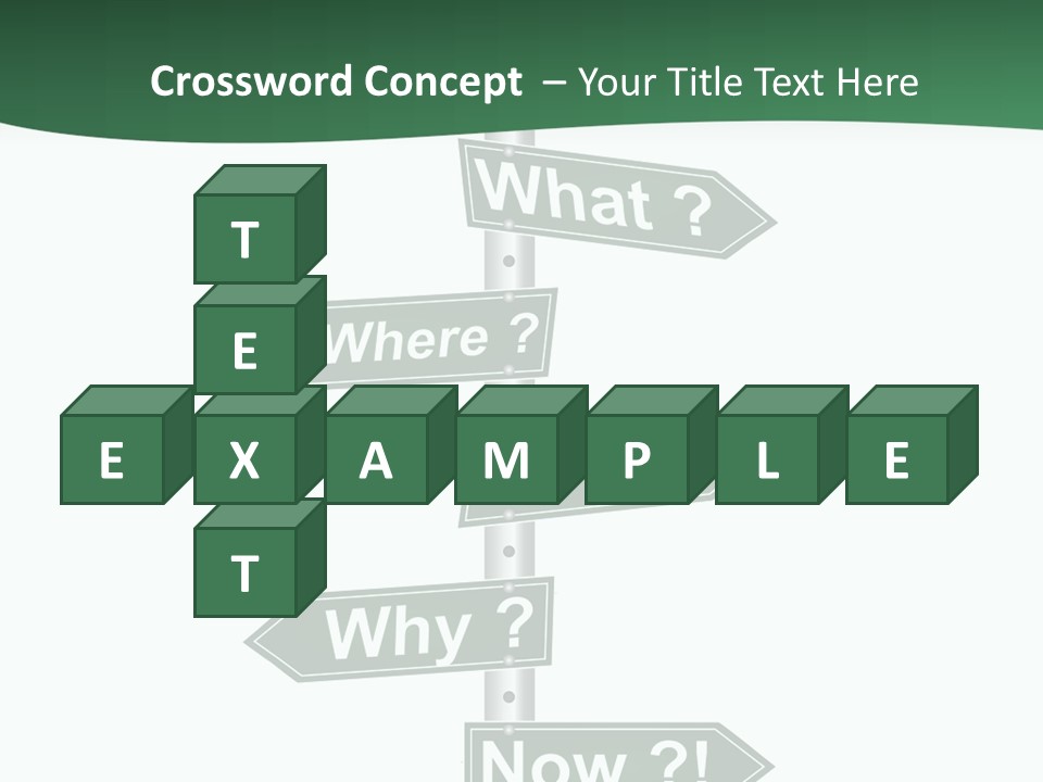 Problem Strategy Road PowerPoint Template
