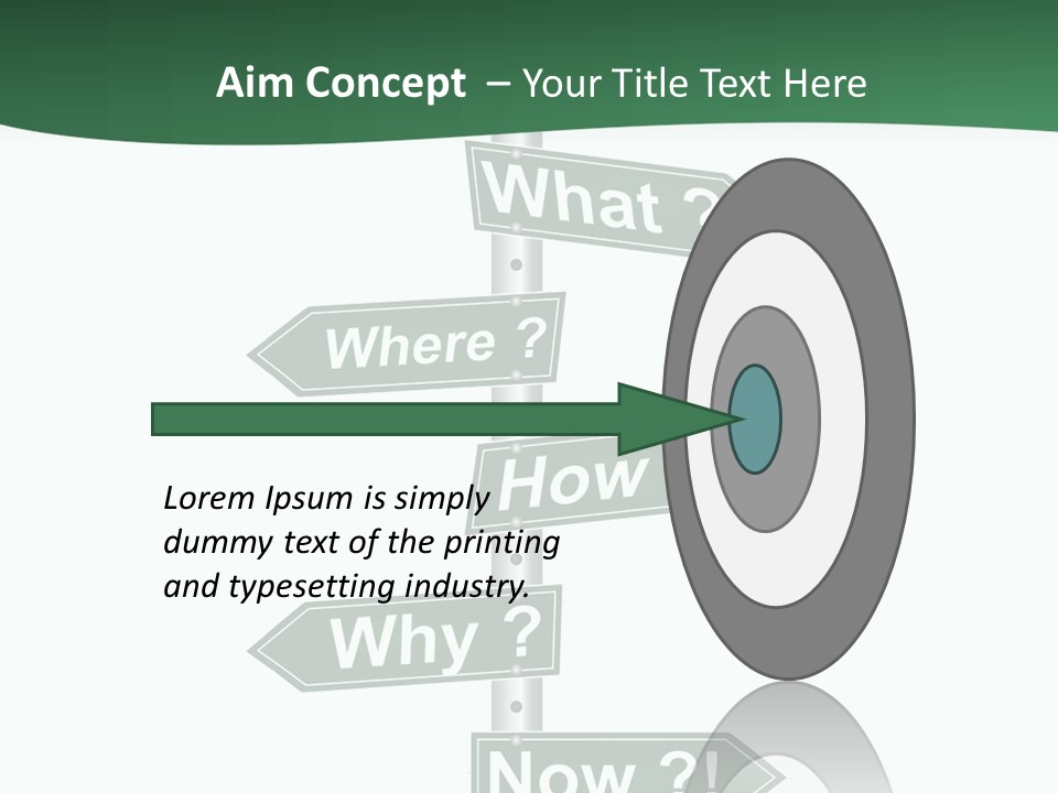 Problem Strategy Road PowerPoint Template