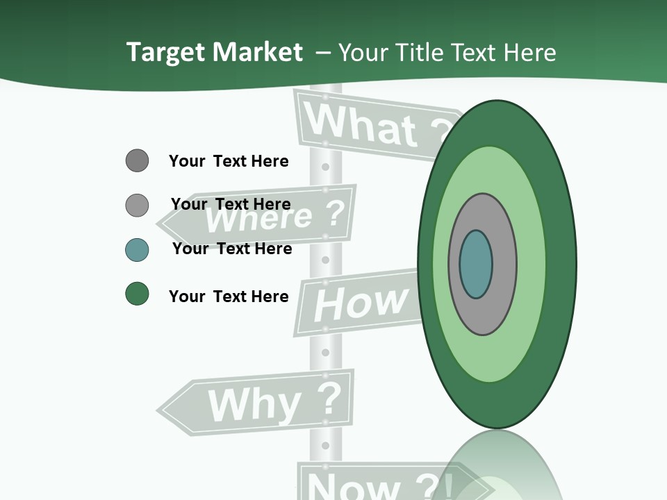 Problem Strategy Road PowerPoint Template