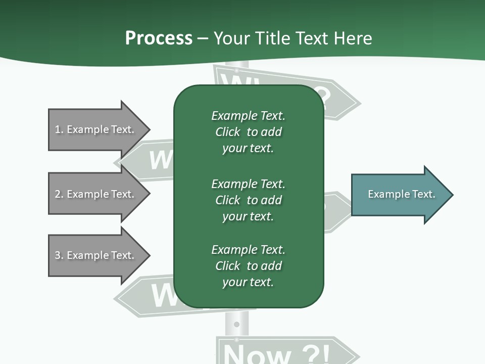 Problem Strategy Road PowerPoint Template