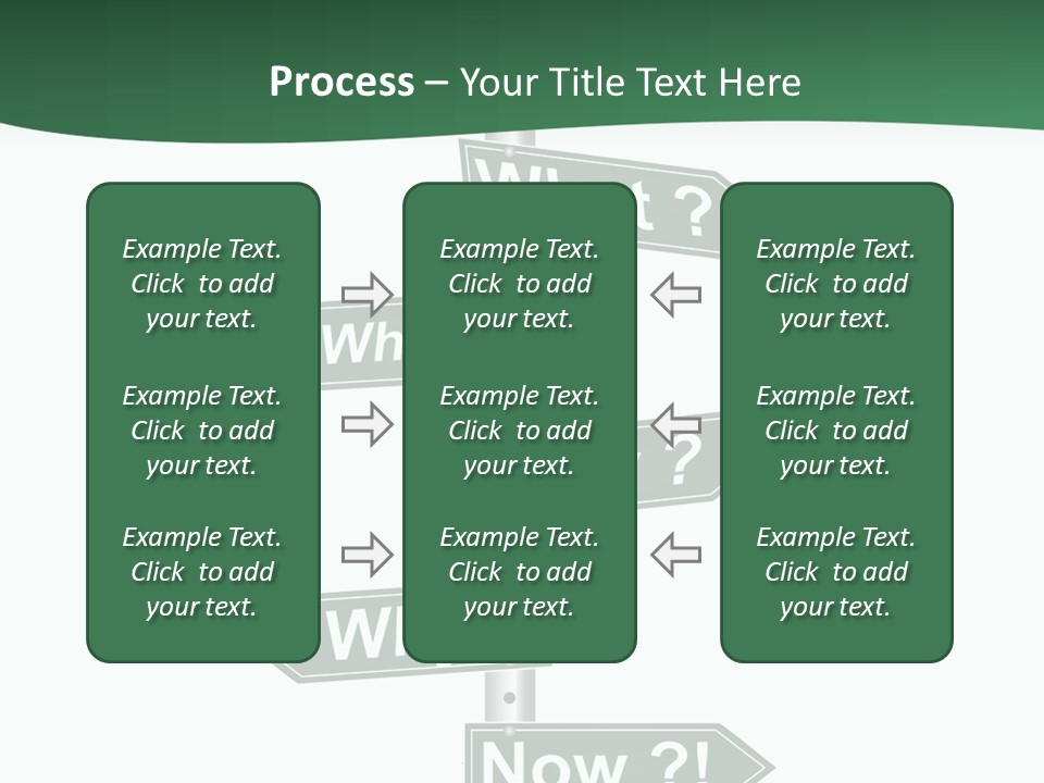 Problem Strategy Road PowerPoint Template