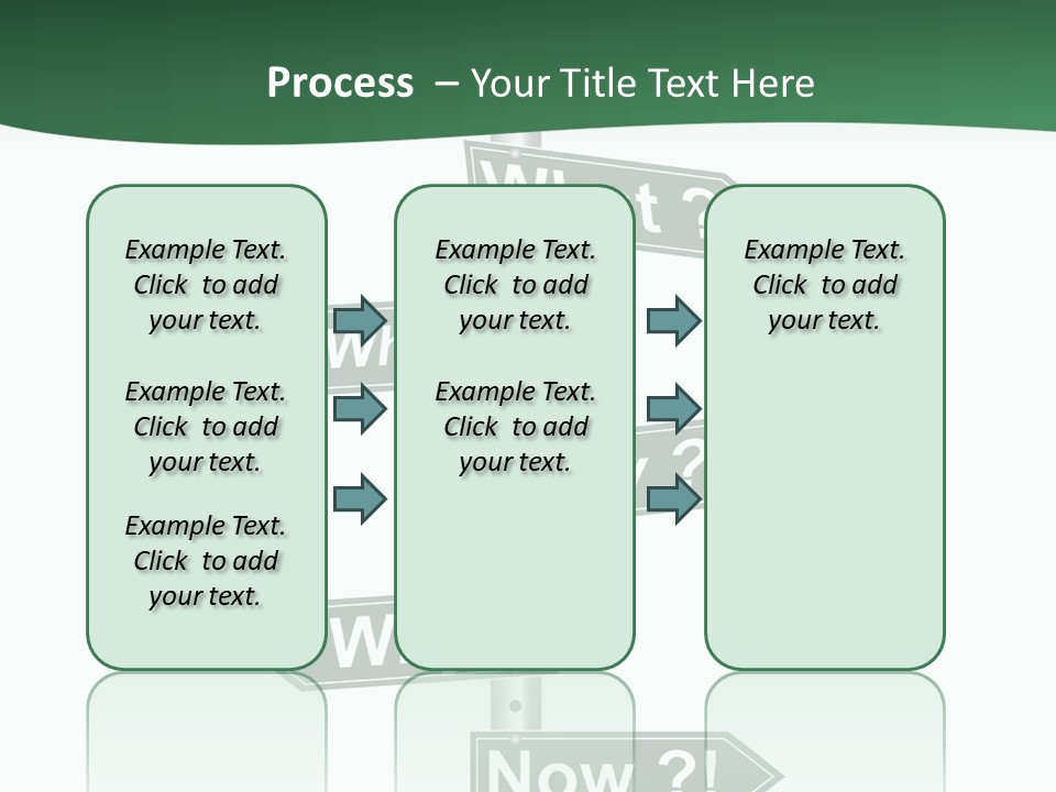 Problem Strategy Road PowerPoint Template