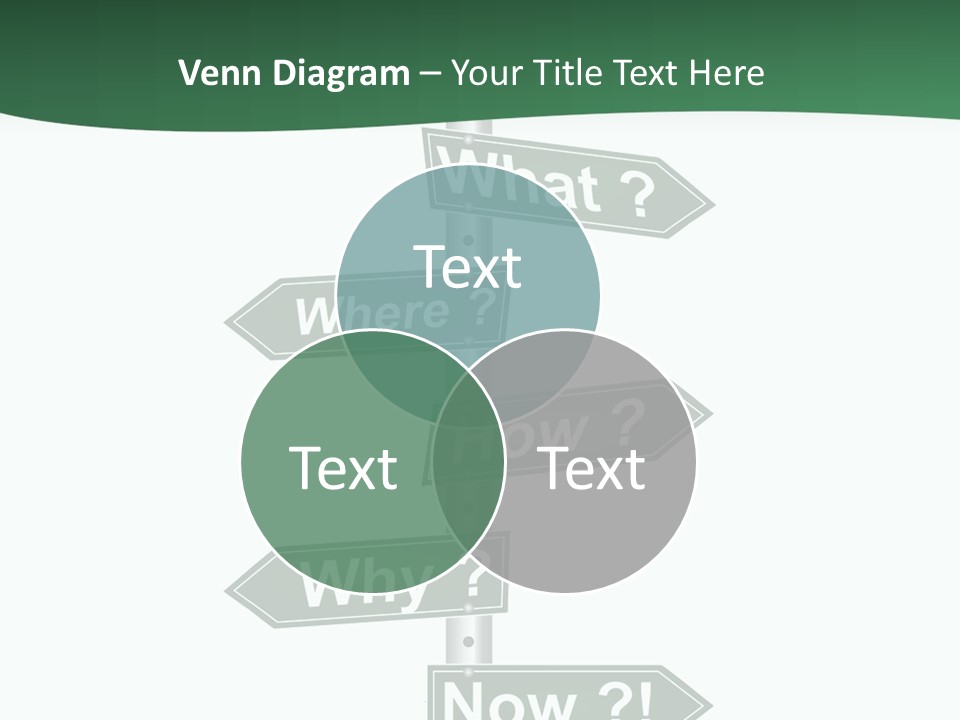 Problem Strategy Road PowerPoint Template