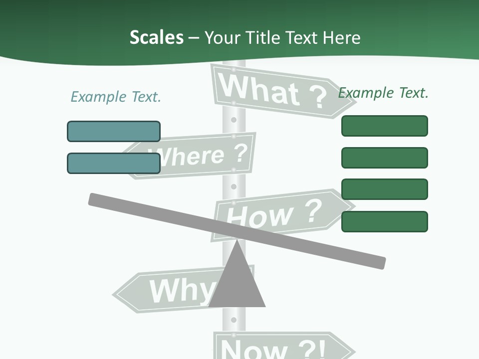 Problem Strategy Road PowerPoint Template