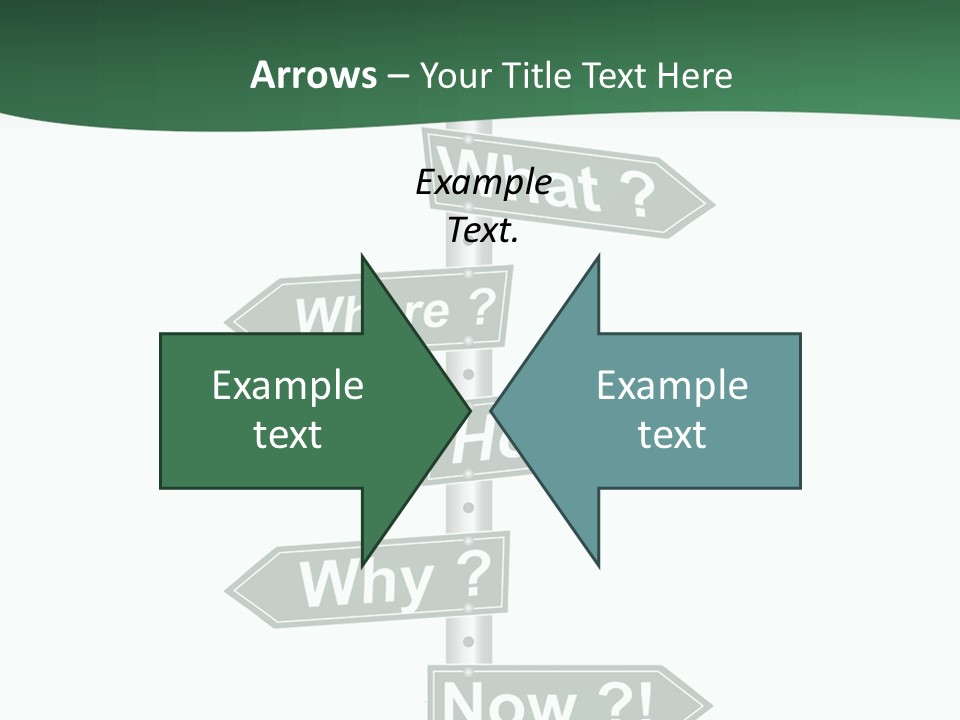 Problem Strategy Road PowerPoint Template