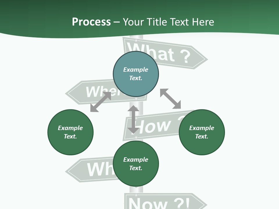 Problem Strategy Road PowerPoint Template