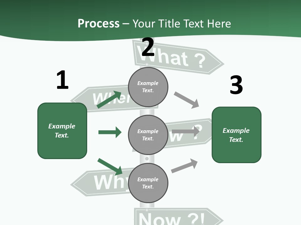 Problem Strategy Road PowerPoint Template