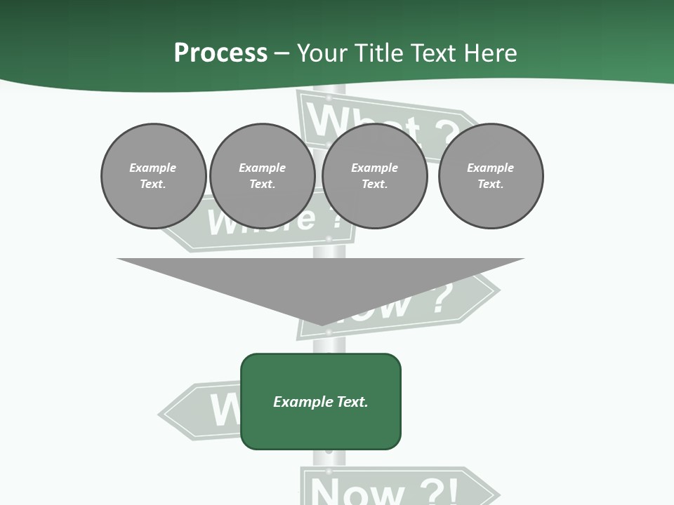Problem Strategy Road PowerPoint Template