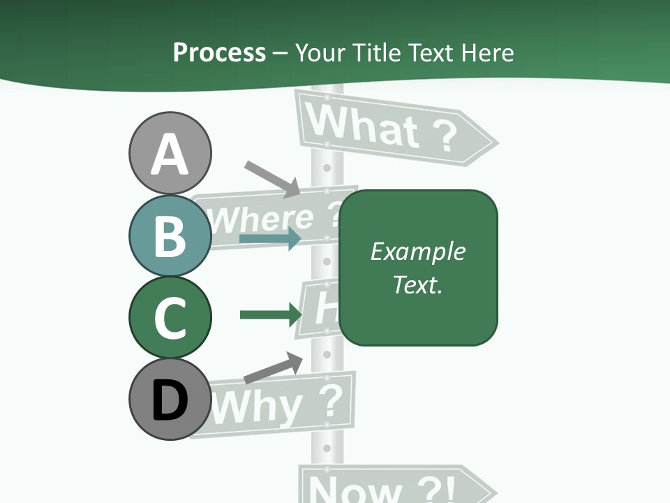 Problem Strategy Road PowerPoint Template