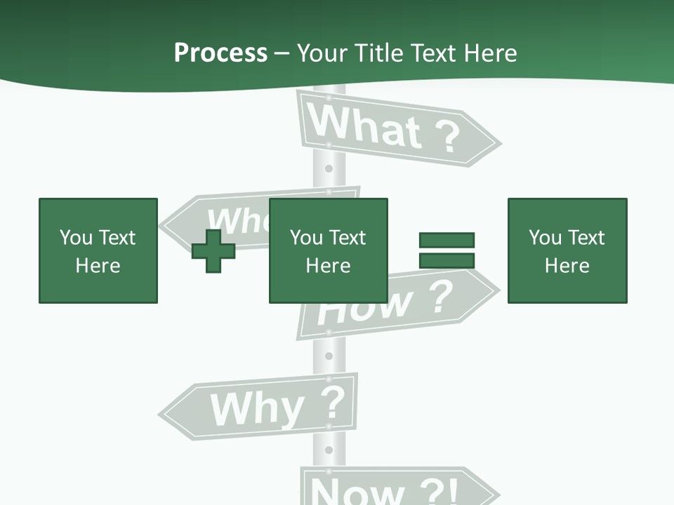 Problem Strategy Road PowerPoint Template