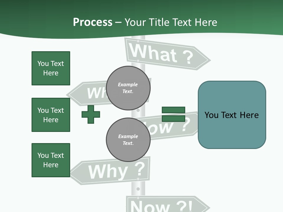 Problem Strategy Road PowerPoint Template