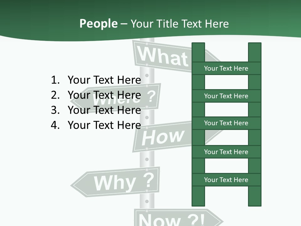 Problem Strategy Road PowerPoint Template