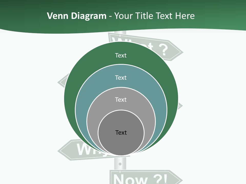 Problem Strategy Road PowerPoint Template