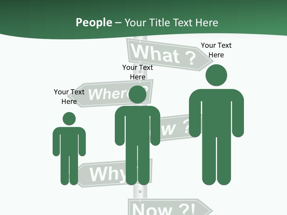 Problem Strategy Road PowerPoint Template