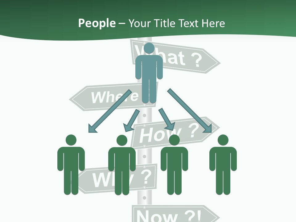 Problem Strategy Road PowerPoint Template