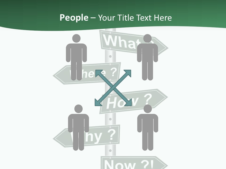 Problem Strategy Road PowerPoint Template