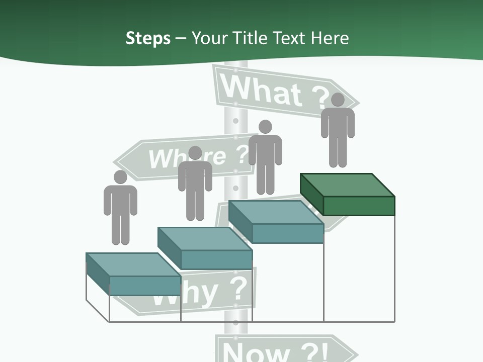 Problem Strategy Road PowerPoint Template