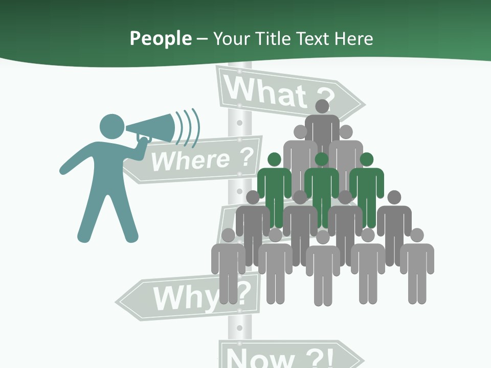 Problem Strategy Road PowerPoint Template