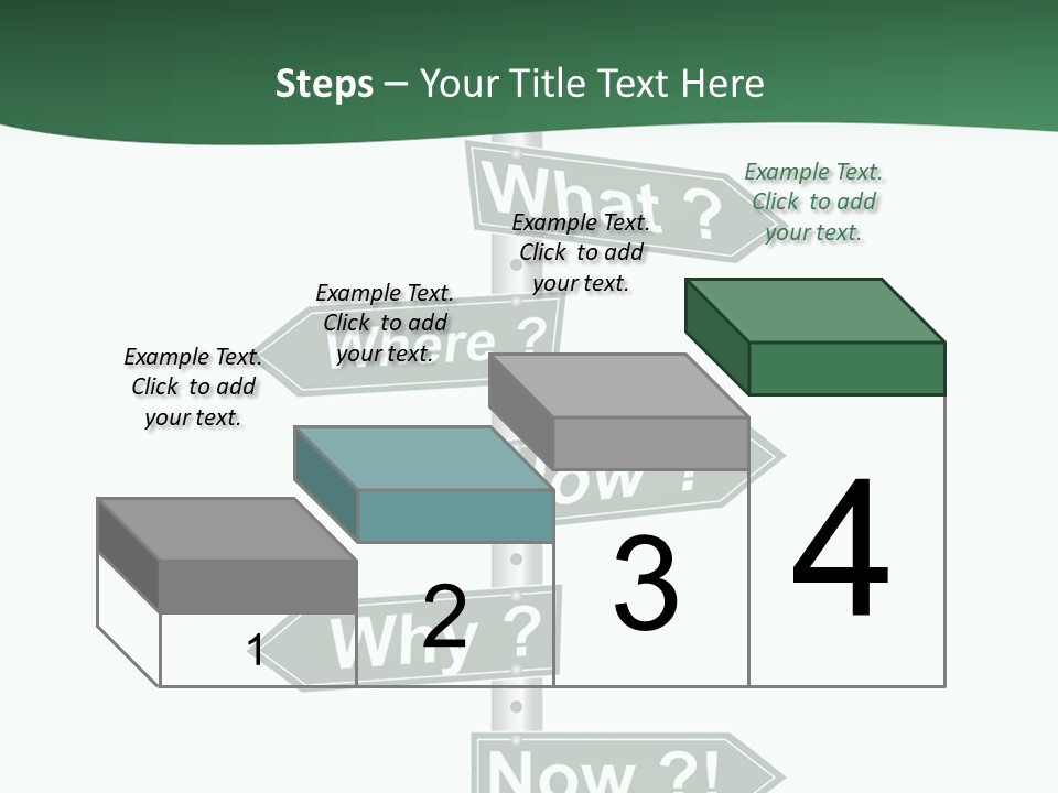 Problem Strategy Road PowerPoint Template