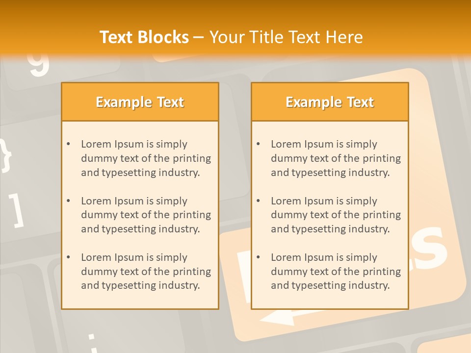 Isolated On White Monitor Office PowerPoint Template