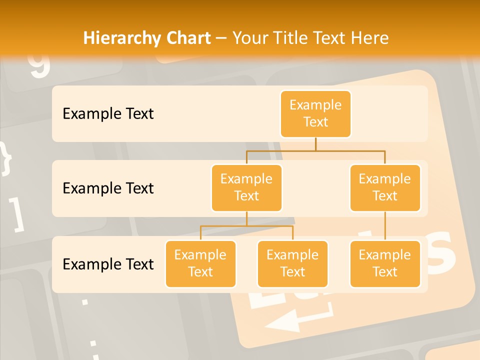 Isolated On White Monitor Office PowerPoint Template
